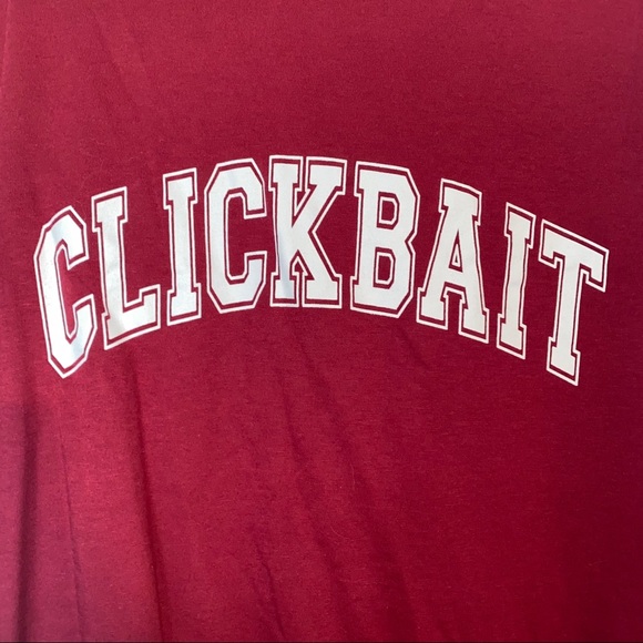 Clickbait Red T-Shirt: David Dobrik - Picture 1 of 4